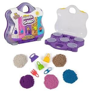 NWT Spin Master Kinetic Sand Variety Case 2lbs with Tools & Storage Toy Set Kids